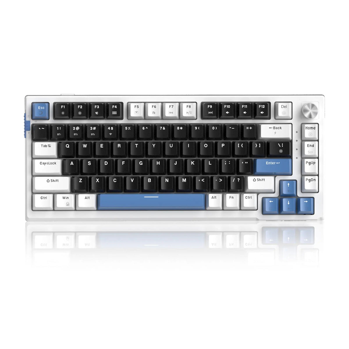 Magegee SKY81 75% Mechanical Gaming Keyboard - Gasket Hot Swappable Wired, 5-Layer Sound Dampening, Knob Control, RGB Backlit, NKRO, Win/Mac Compatible Creamy Keyboard