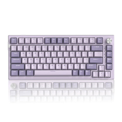 Magegee SKY81 75% Mechanical Gaming Keyboard - Gasket Hot Swappable Wired, 5-Layer Sound Dampening, Knob Control, RGB Backlit, NKRO, Win/Mac Compatible Creamy Keyboard